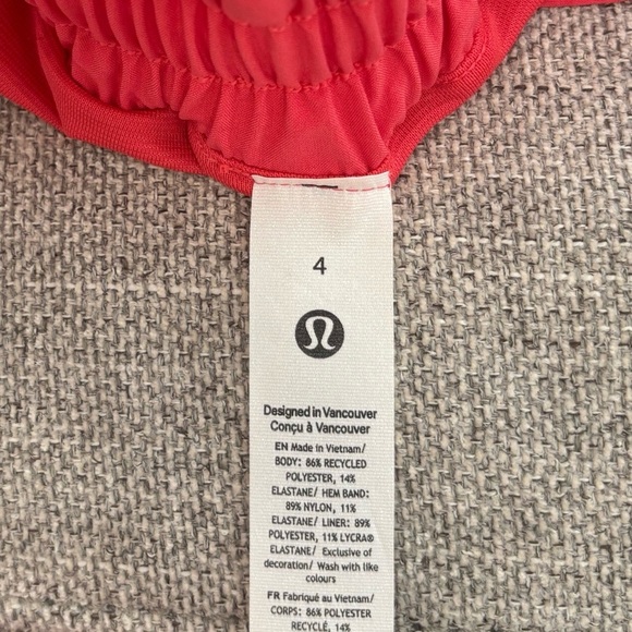 NWT Lululemon Hotty Hot High Rise Shorts 4" In Glaze Pink Size 4 - Picture 4 of 6